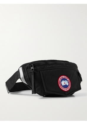 Canada Goose - Logo-Appliquéd Webbing-Trimmed Shell Belt Bag - Men - Black