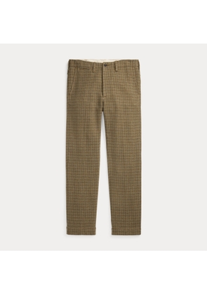 Checked Wool Tweed Officer's Trouser