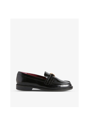 Womens Claudie Pierlot Aude Patent Leather Loafers