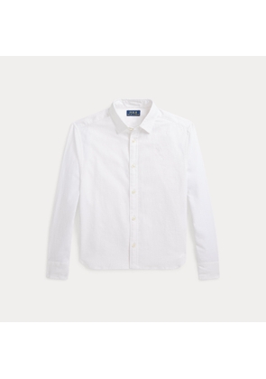 Striped Linen-Cotton Boxy Shirt