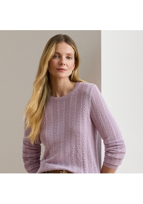 Pointelle-Knit Cotton-Blend Jumper