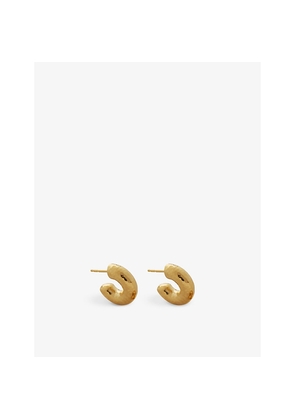 Womens Monica Vinader Siren Muse Small Recycled 18ct Yellow Gold-Plated Vermeil Sterling Silver Hoop Earrings