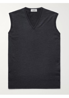 John Smedley - Hadfield Slim-Fit Merino Wool Sweater Vest - Men - Gray - S