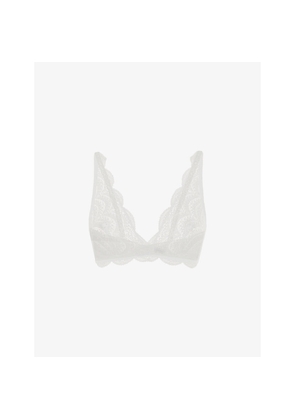 Womens Simone Perele Karma Triangle-Cup Stretch-Lace Bralette