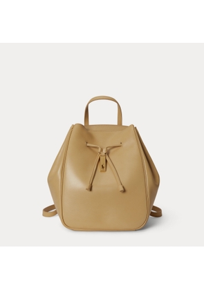 Polo ID Leather Drawstring Backpack