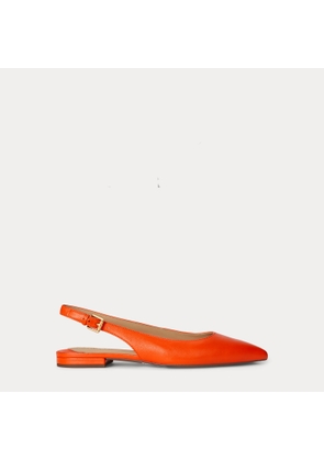 Londyn Nappa Leather Slingback Flat