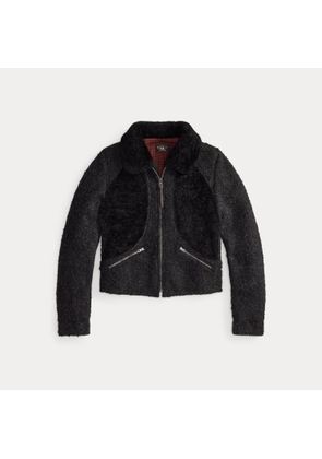 Shearling-Panelled Bouclé Jacket