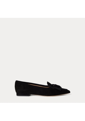 Londyn Sheep-Suede Kiltie Ballet Flat