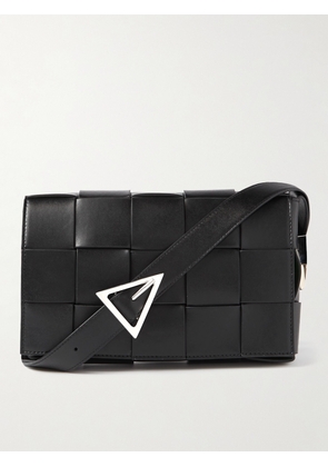Bottega Veneta - Intrecciato Leather Messenger Bag - Men - Black