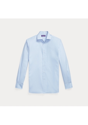 Micro-Square-Print Textured Shirt