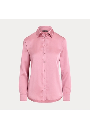 Classic Fit Satin Charmeuse Shirt
