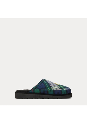 Reade Plaid Twill Scuff Slipper