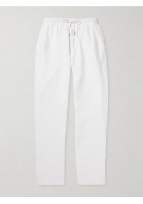 Vilebrequin - Pacha Wide-Leg Linen Drawstring Trousers - Men - White - S