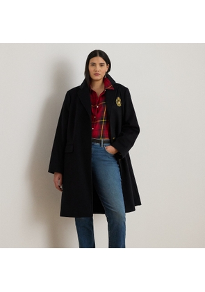 Curve - Crest-Patch Wool-Blend Coat