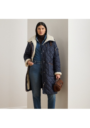 Curve - Diamond-Quilted Funnelneck Down Coat