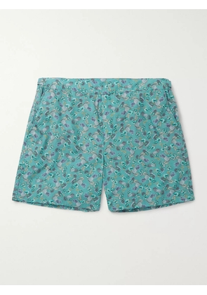 Loro Piana - Mid-Length Printed Cotton Swim Shorts - Men - Blue - XS