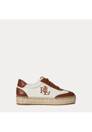 Luize Canvas & Nappa Espadrille Trainer