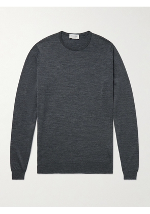 John Smedley - Lundy Slim-Fit Merino Wool Sweater - Men - Gray - S