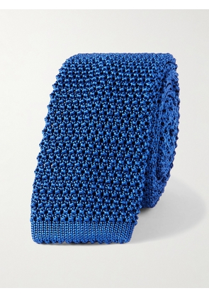 Charvet - 5cm Knitted Silk Tie - Men - Blue