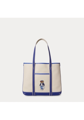 Polo Bear Canvas Small Shopper Tote