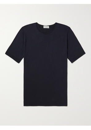 John Smedley - Belden Slim-Fit Sea Island Cotton T-Shirt - Men - Blue - S
