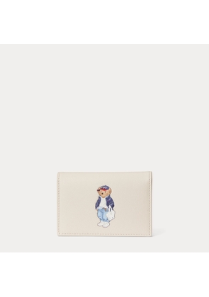Polo Bear Leather Flapped Card Case