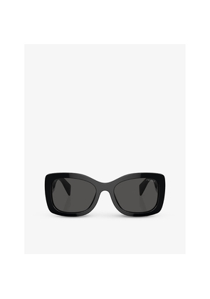 Prada Pr A08S Oval-Frame Acetate Sunglasses
