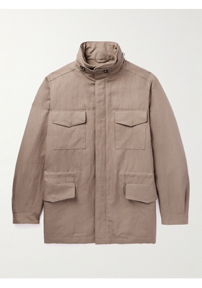 Loro Piana - Traveler Rain System® Cotton and Linen-Blend Field Jacket - Men - Brown - IT 44