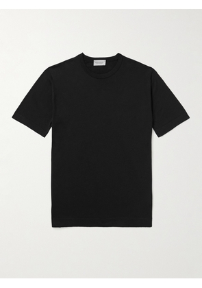 John Smedley - Lorca Slim-Fit Sea Island Cotton T-Shirt - Men - Black - S