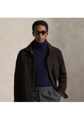 Wool-Blend Utility Shirt Jacket