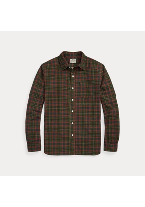 Plaid-Print Flannel Workshirt