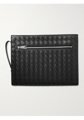 Bottega Veneta - Intreciatto Leather Pouch - Men - Black