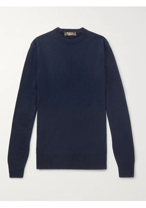 Loro Piana - Slim-Fit Baby Cashmere Sweater - Men - Blue - IT 46