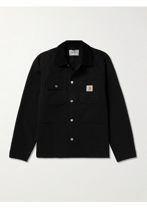 Carhartt WIP - Michigan Corduroy-Trimmed Organic Cotton-Canvas Chore Jacket - Men - Black - XS
