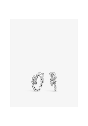 Bvlgari Serpenti Viper 18ct White-Gold and 0.75ct Diamond Earrings