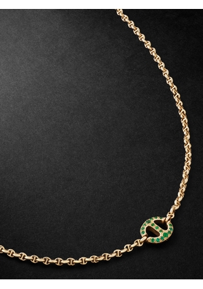 HOORSENBUHS - 18-Karat Gold, Emerald and Diamond Necklace - Men - Green