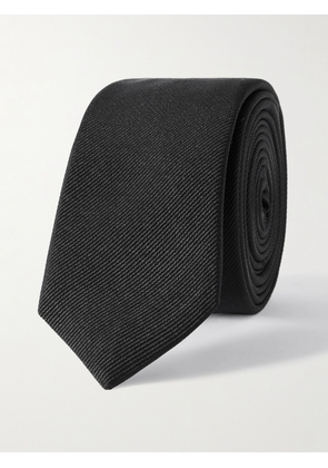 SAINT LAURENT - 5cm Silk-Twill Tie - Men - Black