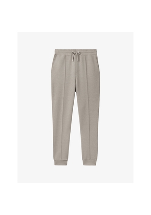 Mens Reiss Premier Pinched-Seam Stretch-Woven Jogging Bottoms