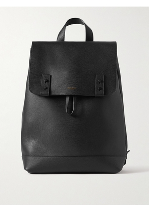 SAINT LAURENT - Full-Grain Leather Backpack - Men - Black