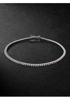 KOLOURS JEWELRY - Spectra White Gold Diamond Tennis Bracelet - Men - Silver - 18