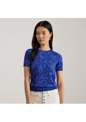 Paisley Short-Sleeve Jumper