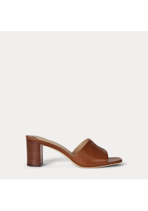 Everley Block-Heel Calfskin Sandal
