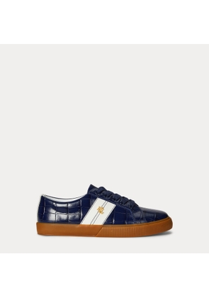 Janson II Croc-Embossed Leather Trainer
