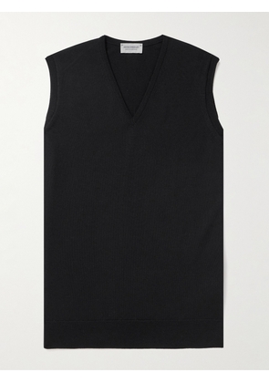 John Smedley - Hadfield Merino Wool Sweater Vest - Men - Black - S