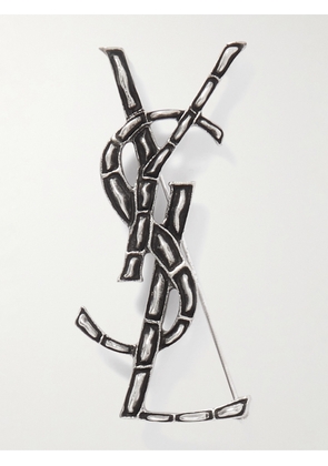 SAINT LAURENT - Silver-Tone Brooch - Men - Silver - 10