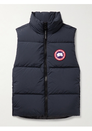 Canada Goose - Lawrence Slim-Fit Logo-Appliquéd Quilted Enduraluxe® Down Gilet - Men - Blue - XS