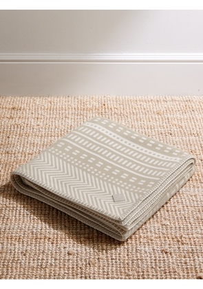 Loro Piana - Atacama Virgin Wool and Cashmere-Blend Jacquard Blanket - Men - Gray