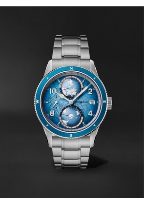 Montblanc - 1858 Geosphere 0 Oxygen South Pole Exploration Limited Edition Automatic 42mm Interchangeable Titanium, Ceramic and Canvas Watch, Ref. No. 7612582367544 - Men - Blue
