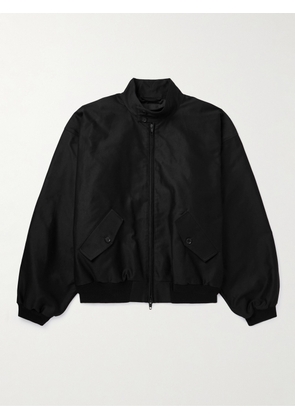 Balenciaga - Oversized Cotton-Shell Harrington Jacket - Men - Black - S