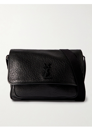 SAINT LAURENT - Niki Textured-Leather Messenger Bag - Men - Black